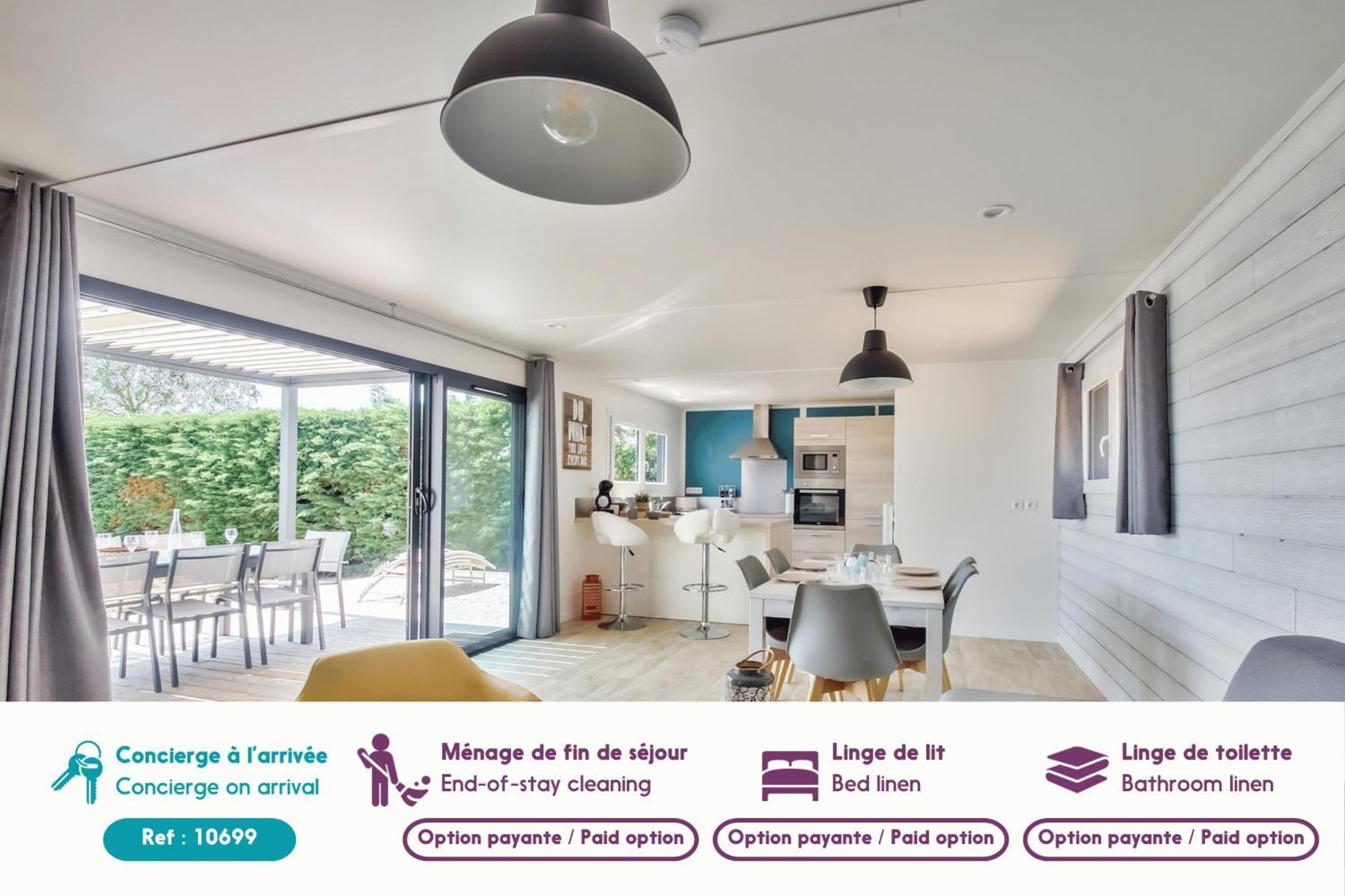 Chalet Pour 8 Dans Residence Avec Piscine Chauffee Brétignolles-sur-Mer Exterior foto